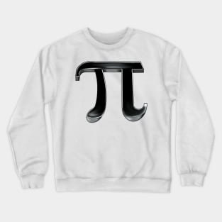 Pi in black- physics mathematics science maths student teacher gift - mathematical constant in 3d Crewneck Sweatshirt